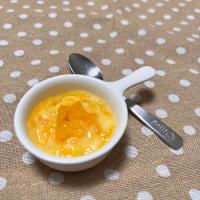 【離乳食中期】かぼちゃのミルクあんかけ