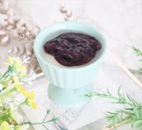 【離乳食完了期】ヨーグルトゼリー、ブルーベリーソースのせ