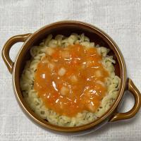 【離乳食後期】鶏ささみとトマトのソースマカロニ