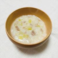 【離乳食後期】ツナとさつまいものミルク粥