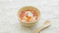 【離乳食中期】トマトと人参のあんかけ豆腐