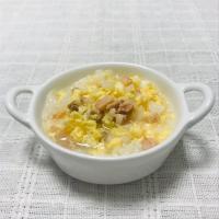 【離乳食中期】鮭と卵のおじや