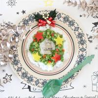【離乳食完了期】クリスマスリースのグリーンカレー風