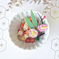 【離乳食後期】お正月に♪コロコロ可愛い紅白なます風