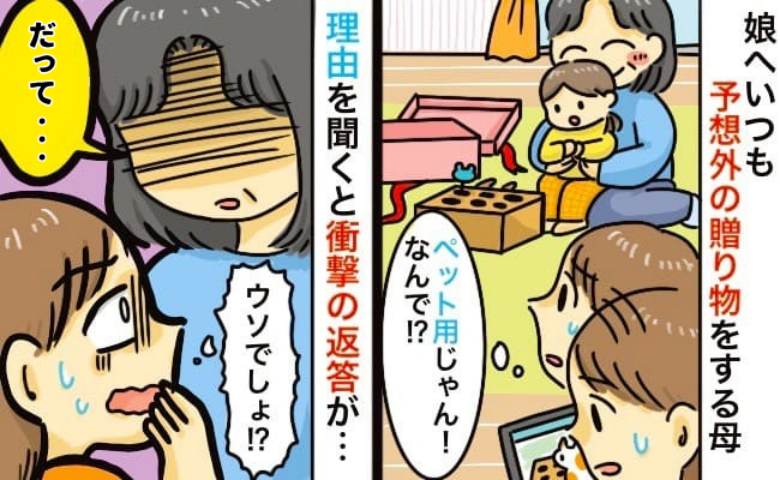 「だって…」娘にペット用のおもちゃを買ってきた母→「なんで！？」私が声を荒げると衝撃の言い訳を…