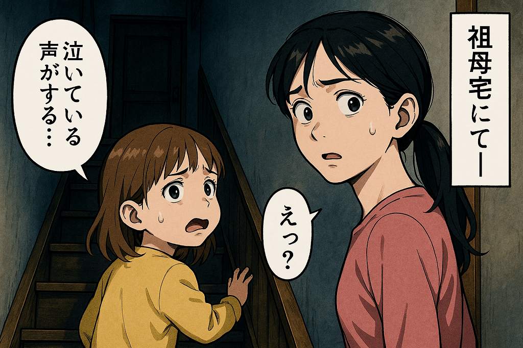 「誰かが泣いてる…」え？誰もいないはずなのに？他界した祖母宅で恐怖の体験…真相はいったい！？