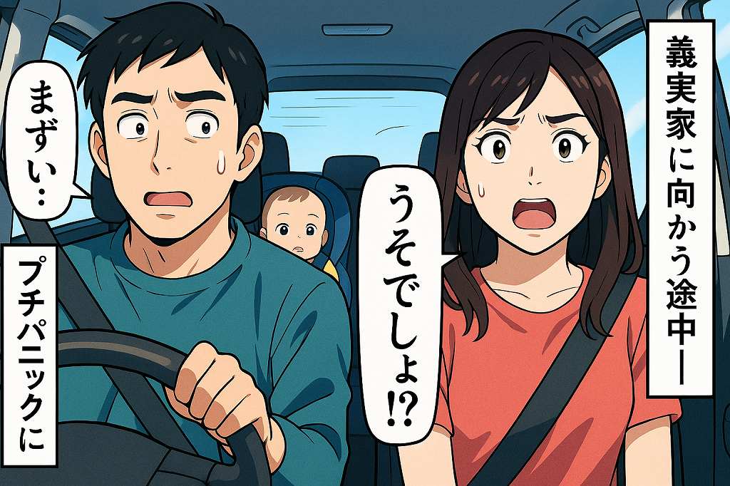 「うそでしょ！？」義実家に向けて入念に準備して、長距離ドライブ！→出発して1時間後、まさかの事態に！