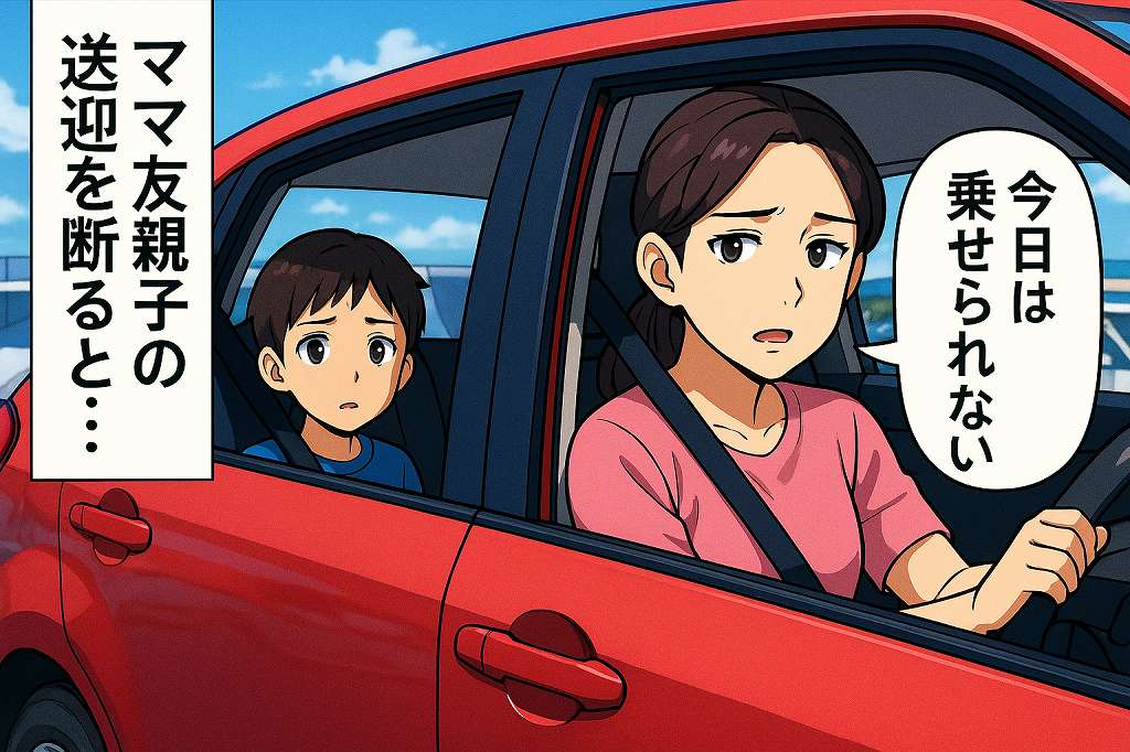 「ごめんね、今日は乗せられないの」と断ると…ママ友のまさかの言動に唖然。最後に待っていた意外な結末は