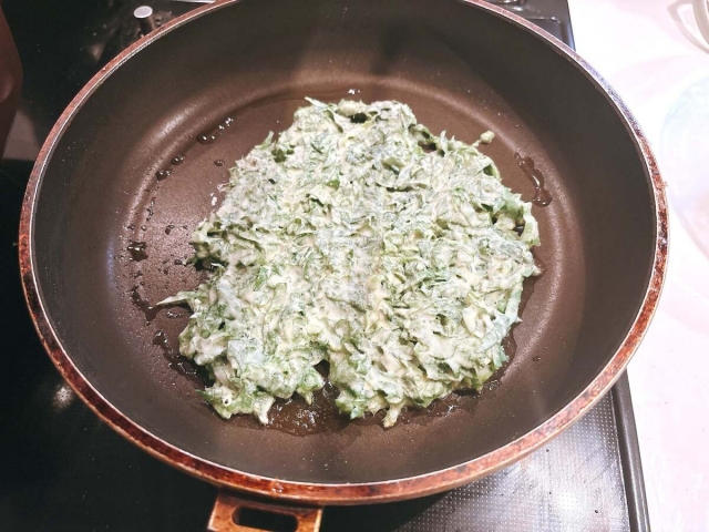 大葉のチヂミ