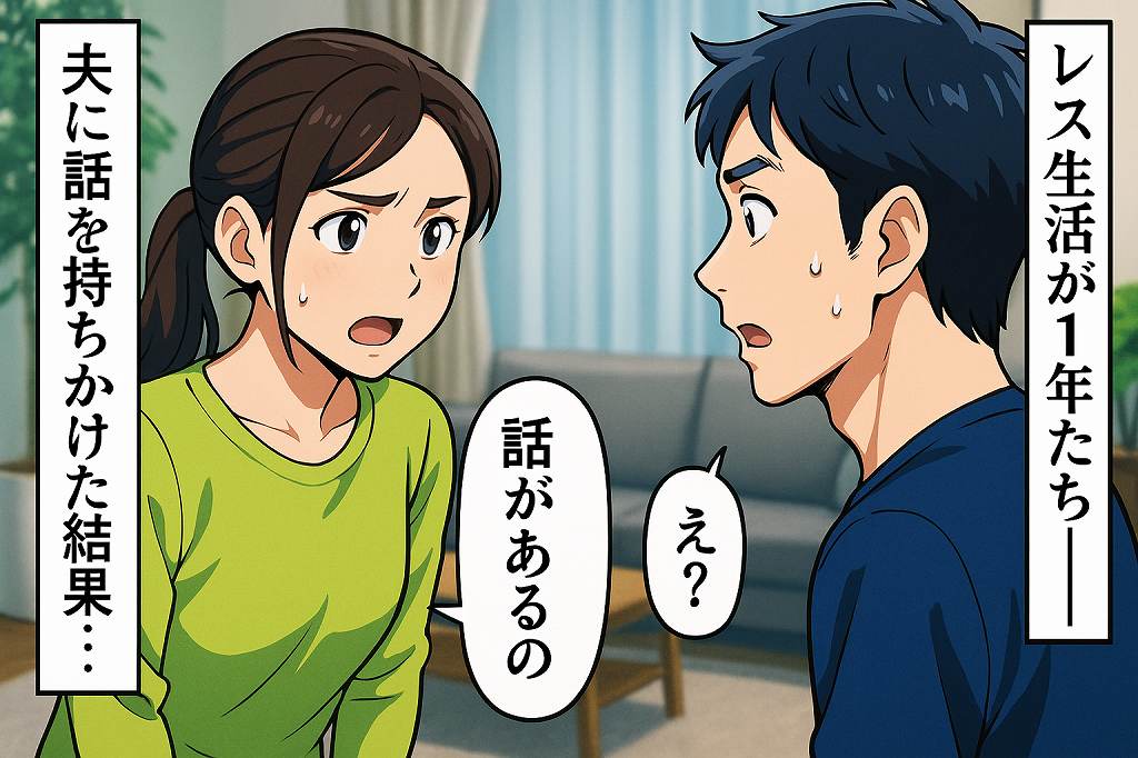 「話があるの…」レス生活1年。触れることすら避ける夫に、押し殺していた気持ちを伝えた結果、夫はまさかの…