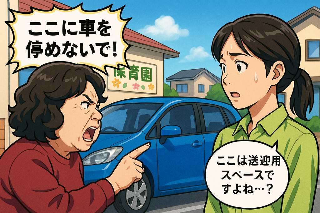「ここに車を停めないで！」保育園の送迎で突然、見知らぬ女性からクレーム…。え、なんで？判明したまさかの真相とは