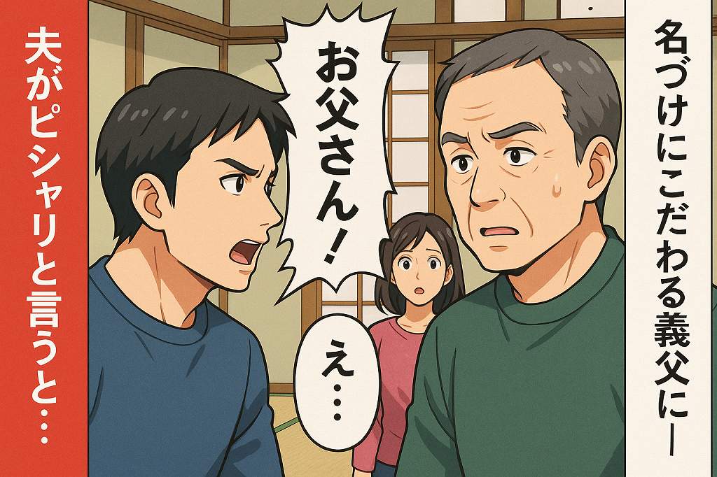 「代々続く漢字を使いなさい！」名づけのこだわりを主張してくる義父に、とうとう夫がピシャリ！すると…