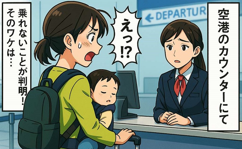 「え！？どうして！？」空港のカウンターで告げられた飛行機に乗れないというまさかの事実。衝撃の理由は