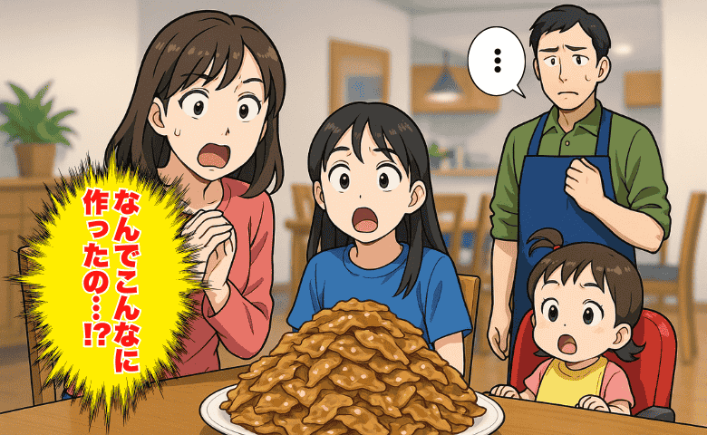 夫が作った夕食、まさかの“12人前”！一体なんのために！？→「実は…」夫が語りだした真相に思わず絶句！