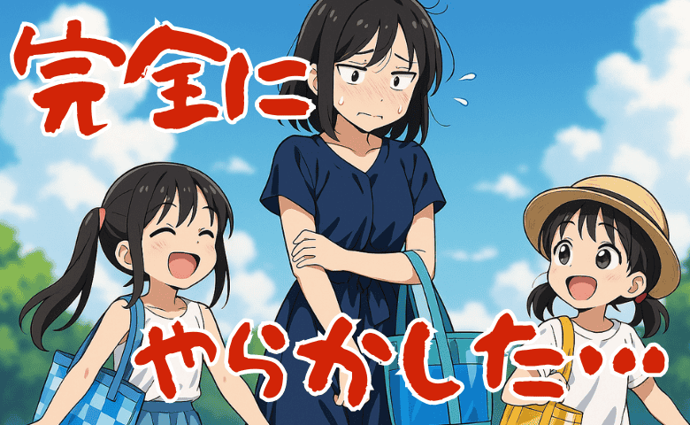 「うわ、ミスった…」夏レジャーの帰り道。いつものワンピースなのに、まさかの失敗で冷や汗止まらん！