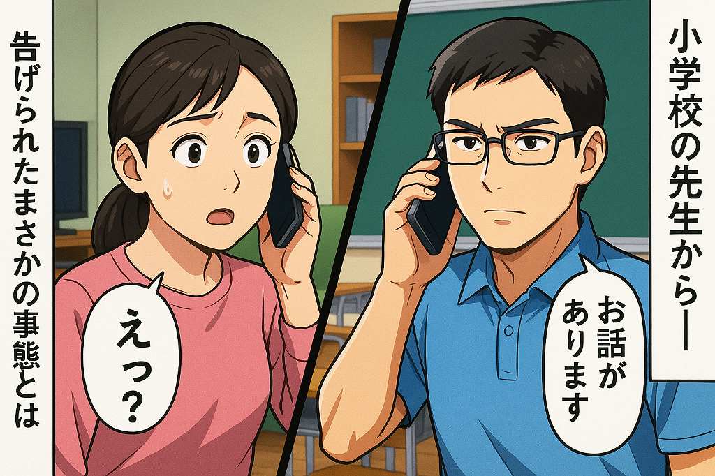 「お話があります。実は…」息子の担任の先生から1本の電話。深刻な声に嫌な予感→告げられた内容に言葉を失ったワケ