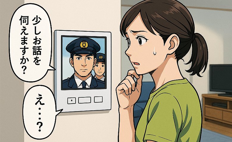 「少しお話を伺えますか？」突然の警察官の訪問に走る緊張感。え？わが家が疑われている？夫帰宅後に判明した真実は…
