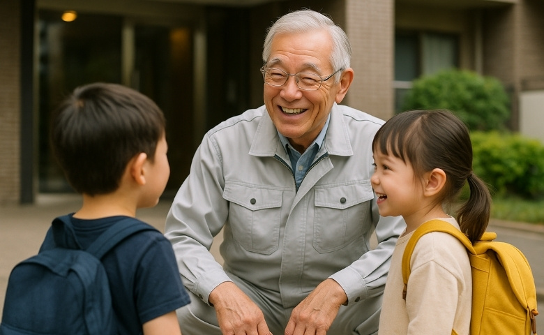 「今日は習い事？」え…子どもの予定まで把握！？“ただ者じゃない管理人さん”との別れの日がやってきて…