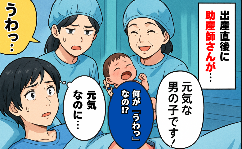元気に生まれた息子を見て助産師さんが「うわっ…」は？15年経った今でも許せない、耳を疑う発言とは
