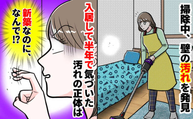 「新築なのに…！」息子の部屋を掃除中、壁に小さな汚れが点々と→ゲッ！入居半年、汚れの正体に絶叫したワケ