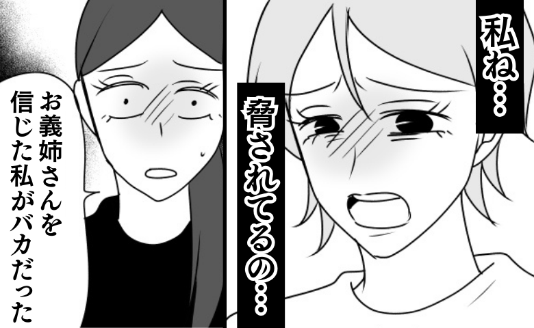 突然の被害者ムーブ「脅されてたの…」義姉の熱演に絶句→「信じた私がバカだった…」卑劣な裏切りとは？ #義母は悲劇のヒロイン 23