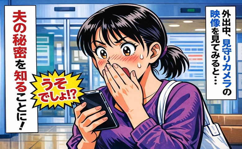 「え！うそでしょ！？」外出中にふと見守りカメラの映像を見ると…⇒まさかの夫の行動を目にして絶句！