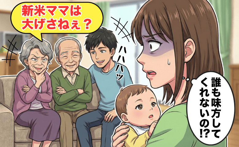 「新米ママは大げさ」80歳義母の危険すぎるあやし方にゾッ…！→必死に止めるも、義家族に嘲笑されて！？