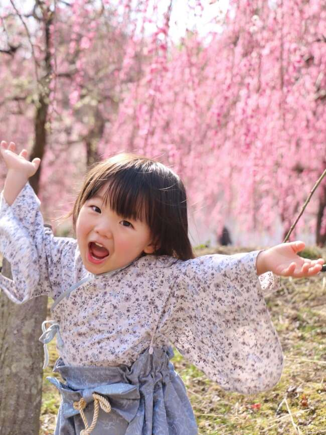 春の花と赤ちゃん・子ども_1