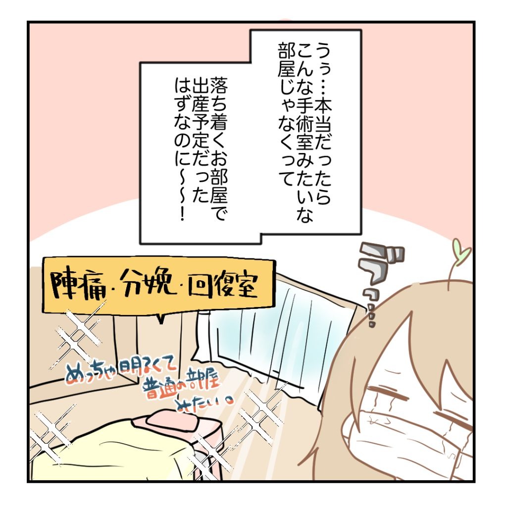 高熱のため隔離分娩室で出産します！／kiki