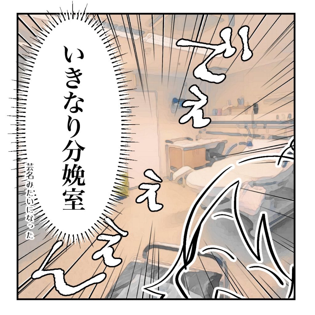 高熱のため隔離分娩室で出産します！／kiki