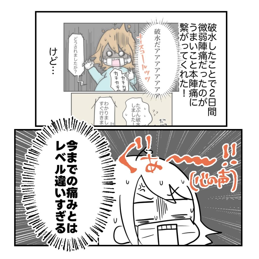 高熱のため隔離分娩室で出産します！／kiki