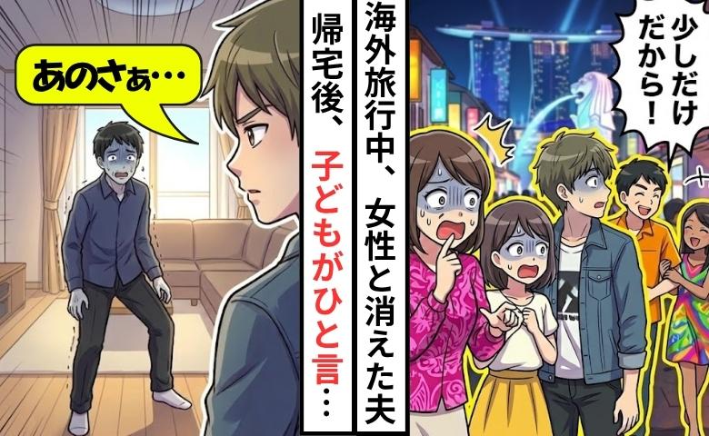 海外旅行中「少しだけだから！」私と子どもたちを置き去りにし、若い女性と消えた夫⇒帰国後、思わぬ事態に…