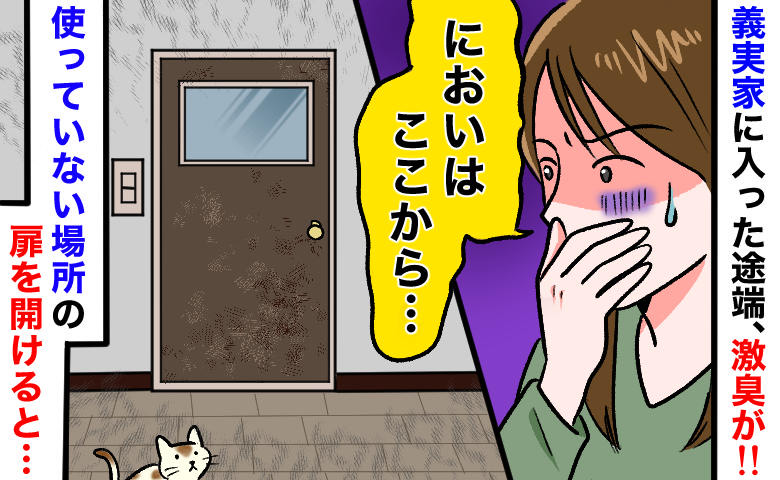「うっ…クサい！」義実家の玄関から悪臭が…勇気を出して“使っていない扉”を開けると臭いの元が判明
