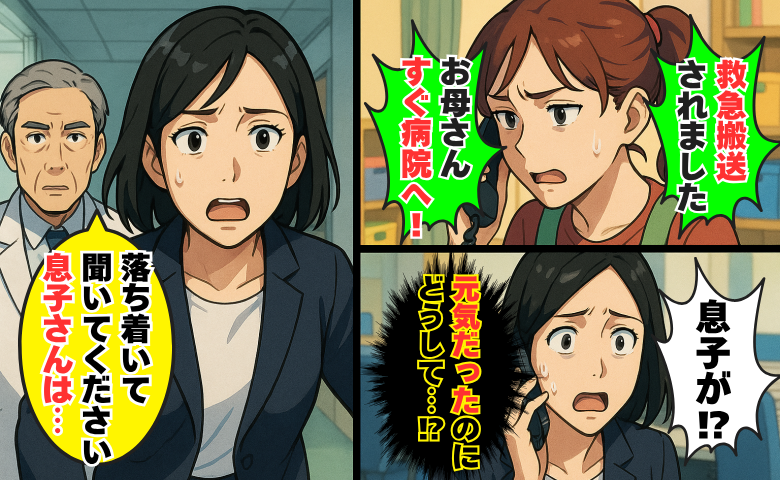 仕事中に保育園から電話「救急搬送されました！意識がありません」朝は元気だったのに！？病院に着くと…