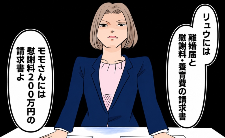 「夫には離婚届、女には慰謝料200万…」両家が取り乱す中、机に叩きつけた結果… #旦那の不倫が発覚して頭に来たのでメチャクチャにしてやった 30