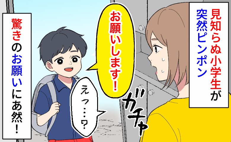 ピンポーン「お願いします！」見知らぬ小学生が突然訪問…え？予想外の要求にあ然！