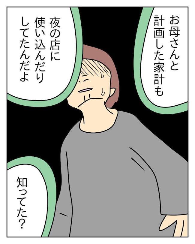 家計を夜の店に使いこむ夫/じむ