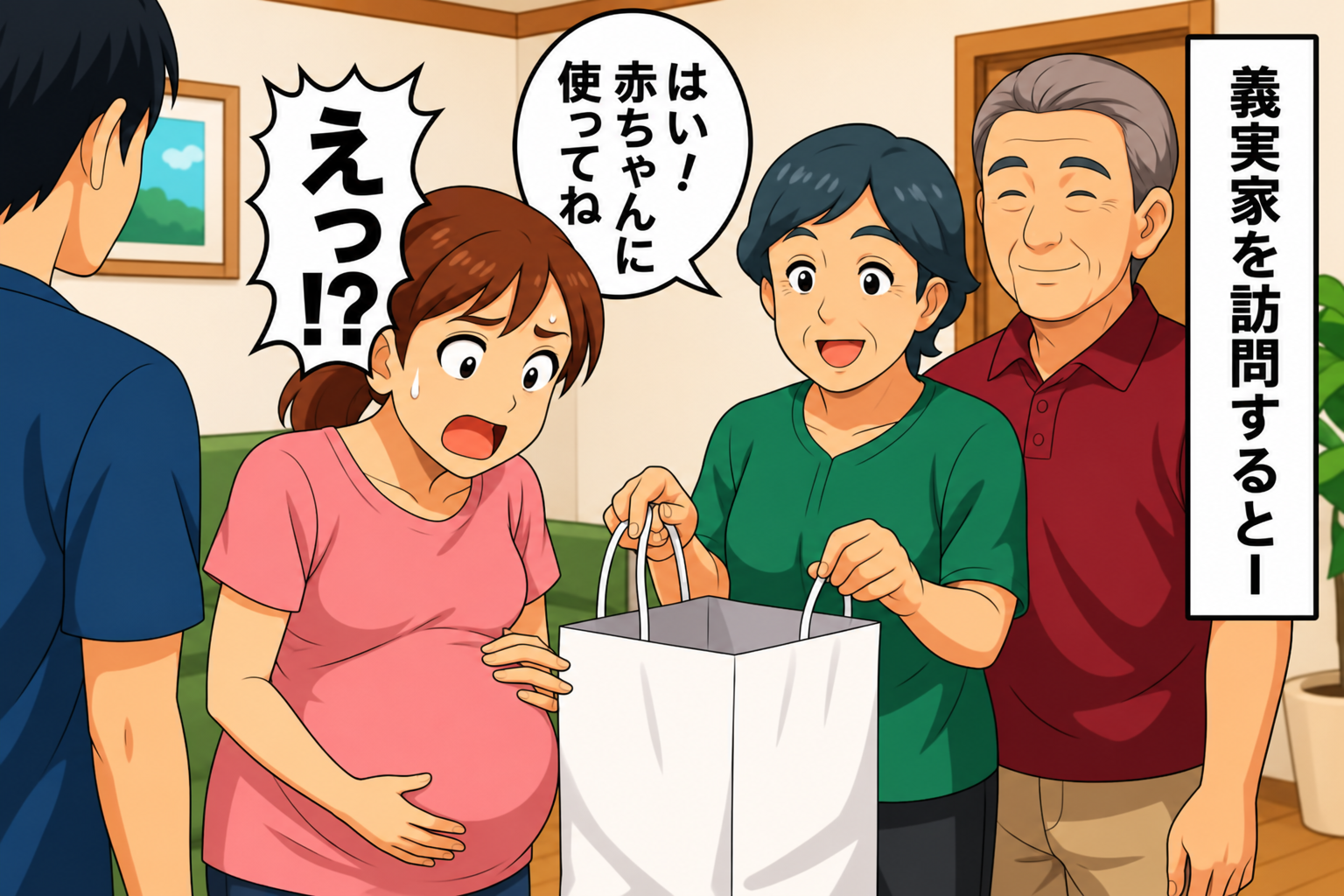 「赤ちゃんに使ってね」と義父母から渡された袋。開けた瞬間「え…これを？」思わずフリーズしたワケ