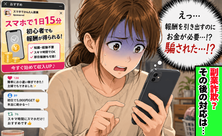 「本当に稼げた！」育児の合間に始めたSNS副業→出金しようとした直後、繰り返される要求にゾッ…