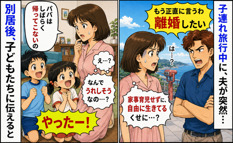 子連れ旅行中に突然夫が「離婚したい」は？自分勝手すぎ⇒「やったー！」別居後、子どもたちが喜んだワケ