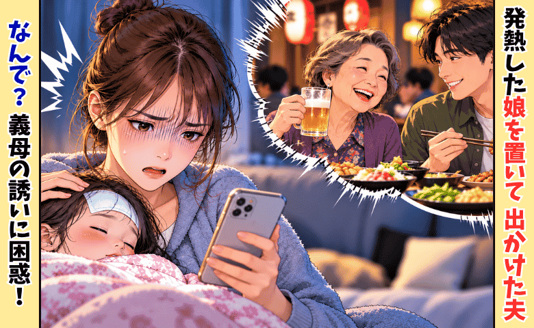 娘が熱で苦しむ夜。約束通り帰宅しない夫→「ごめんなさいね」大好きだった義母の行動に不信感