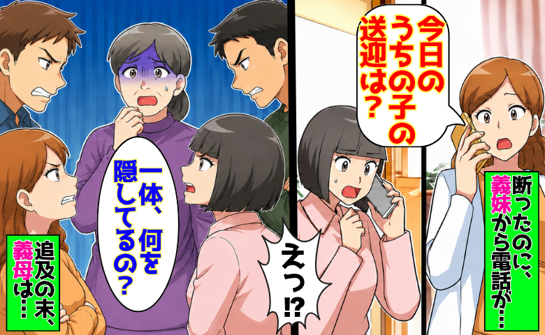 義母「毎朝8時に迎えに行って！」甥っ子の送迎を押しつけ→断ると義妹から連絡…義母が青ざめたワケ！