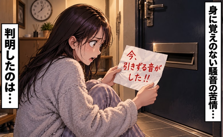 「今、引きずる音がした！」階下の男性から身に覚えのない苦情が続き、困惑…→大家立ち会いで確認した結果