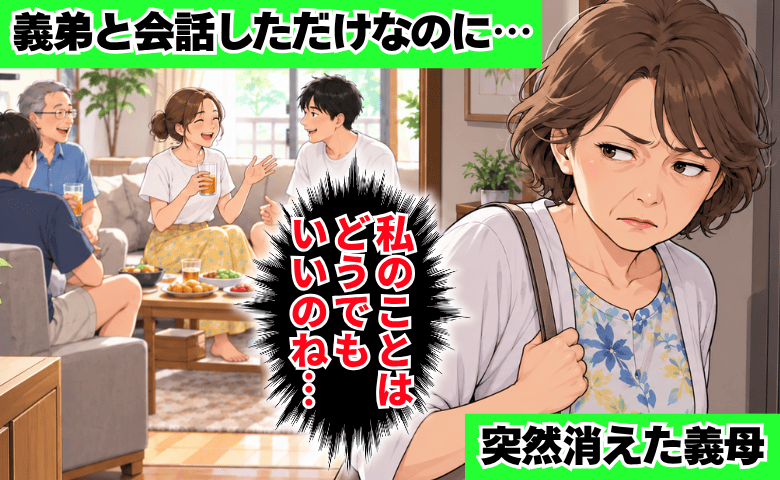 「もうあなたが全部やって！」義母が家出！？義弟と楽しく話しただけなのに→スマホも置いて2時間後…