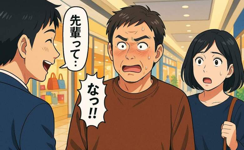 「なんてこと言うんだ！」家族で買い物中、夫の後輩とバッタリ！後輩の発言に夫が赤面し、怒ったワケとは