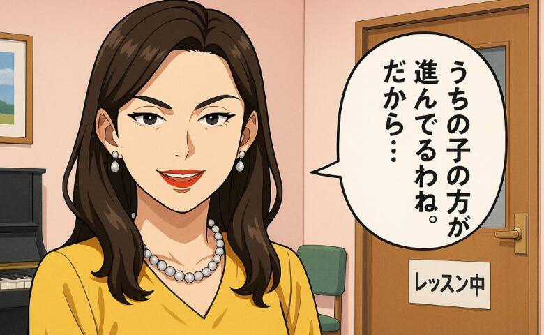 「うちの子の方が進んでるみたい。だから…」娘のピアノ教室で出会ったママ友。私に投げかけてきた言葉に絶句…！