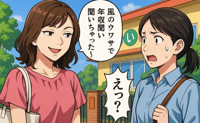 「風のウワサで年収聞いちゃった～」夫宛のメッセージをママ友に誤送信→数日後、とんでもない展開に