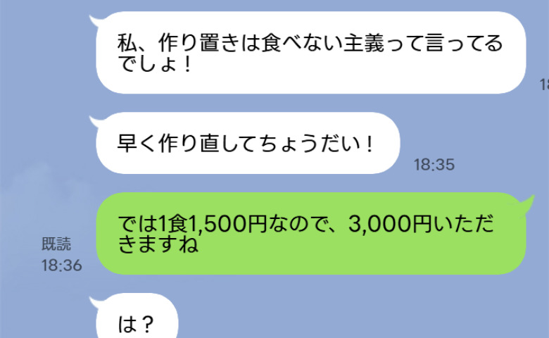 義姉「作り置きは嫌いだから作り直して」私「3000円になりますが？」家政婦扱いする義姉に反撃開始！すると…！？