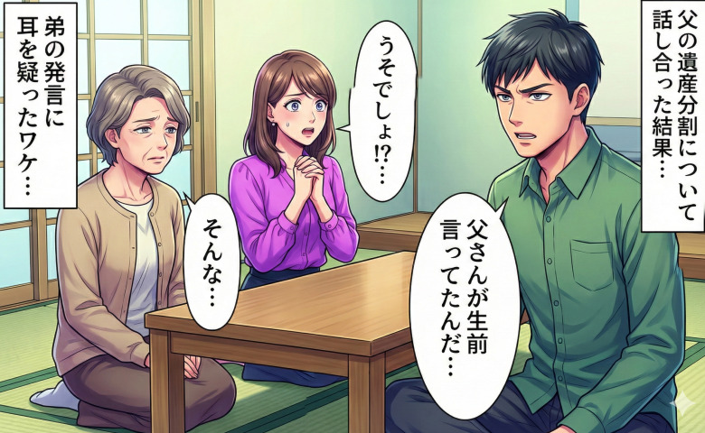 弟「遺言書はないけど父さんが生前言ってた」母と弟と私で父の遺産分割を話し合うと…弟のまさかの主張にあ然！