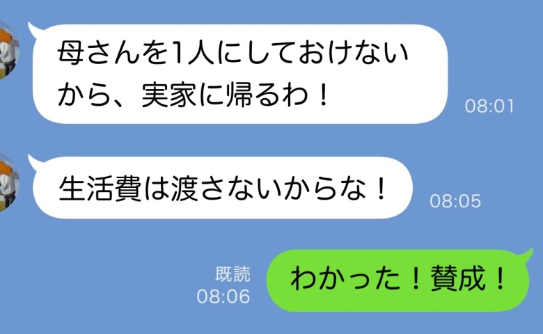 夫「実家に帰るけど生活費は渡さない！」⇒半年後「明日帰る」と連絡が。もう私は引っ越していて…実は